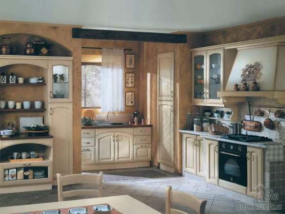 Кухонный гарнитур в стиле кантри